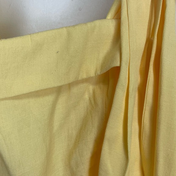 Row A Dress Womens Small Yellow Adjustable Tie Strap NEW NWT - Picture 6 of 13